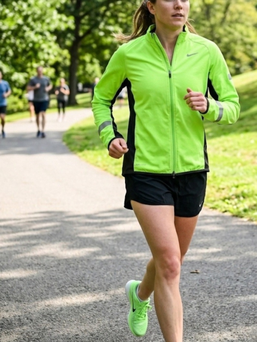 Nike Women's Neon Green Training Dri Fit Jacket